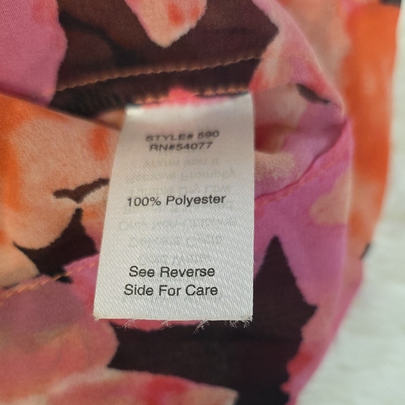 CAbi Pink Floral Sheer Blouse Style #590 - Picture 5 of 5